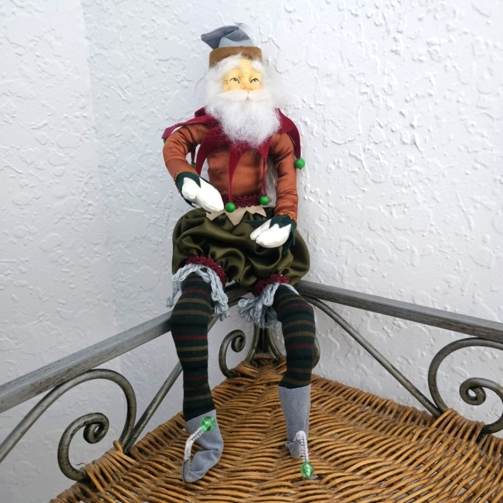 Jester, Santa Claus Elf, Scarecrow Vintage Christmas Mardi Gras Figurines - Picture 8 of 12